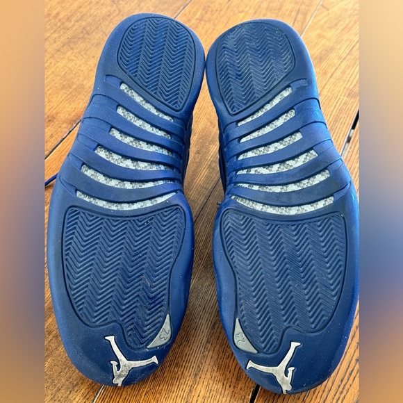 NIKE AIR JORDAN 12 RETRO DEEP BLUE SHOES Size 14 - Picture 9 of 9